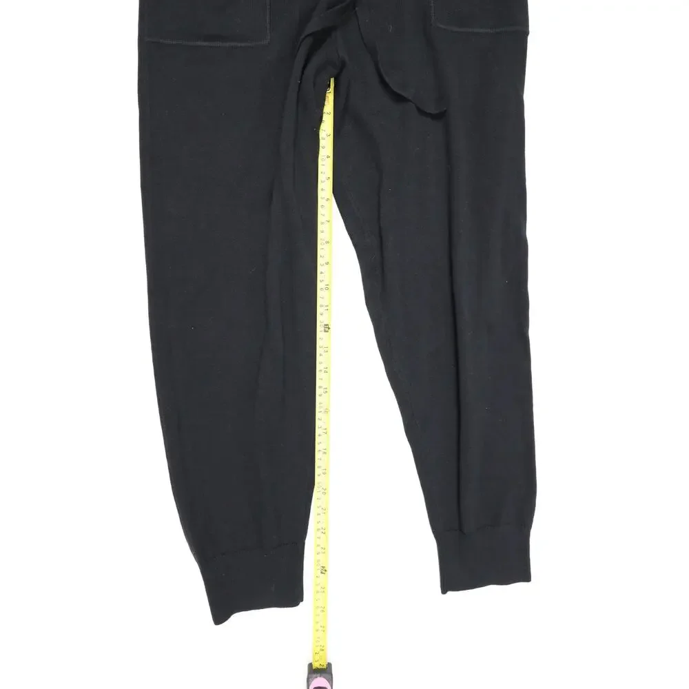 Quiet Luxury Luxe Lounge J.Crew Cotton Cashmere Black Jogger Athleisure Pristine
